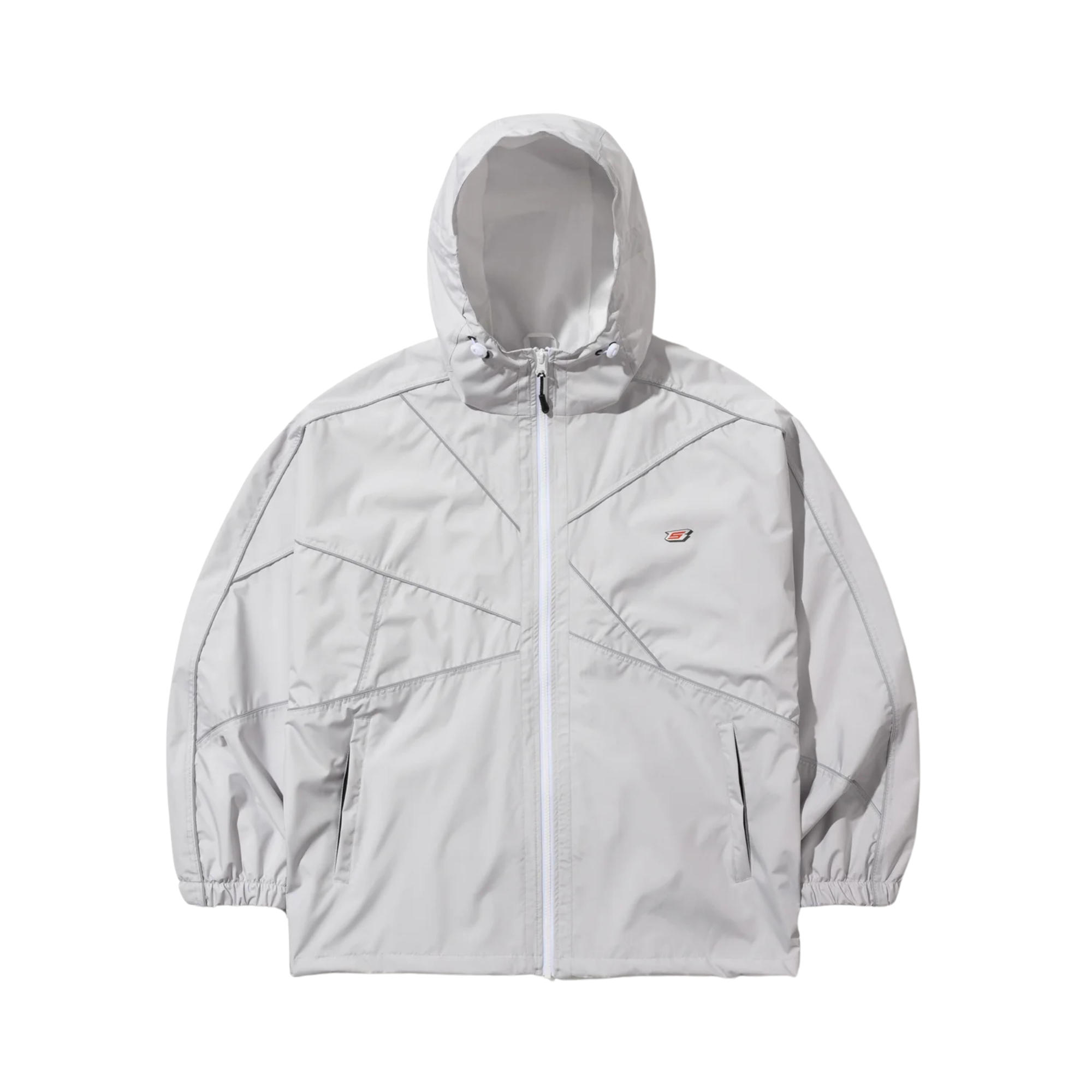 BSR Spiderweb Hooded Jacket - Silver Gray