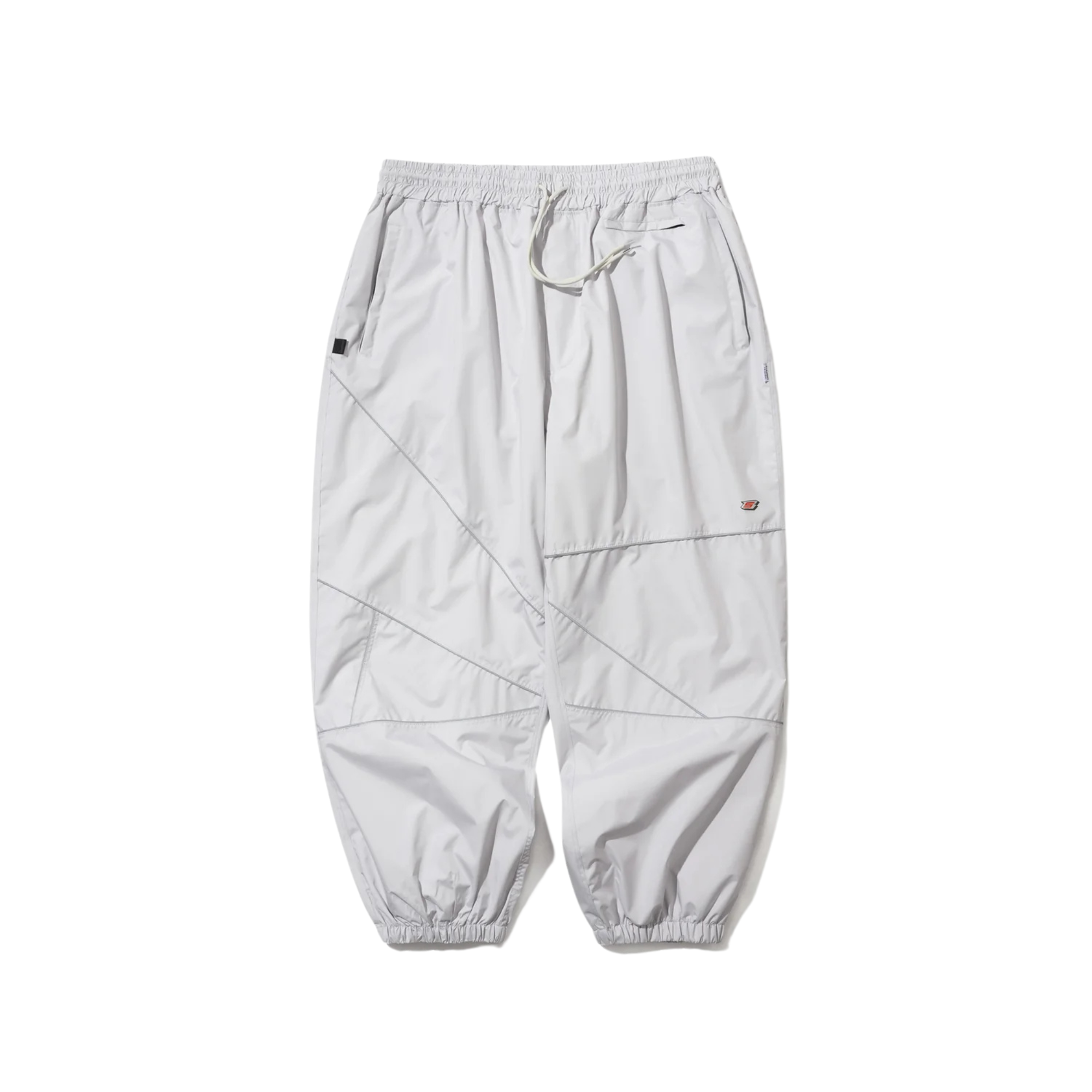 BSR Spiderweb Super wide Jogger Pants - Silver Gray