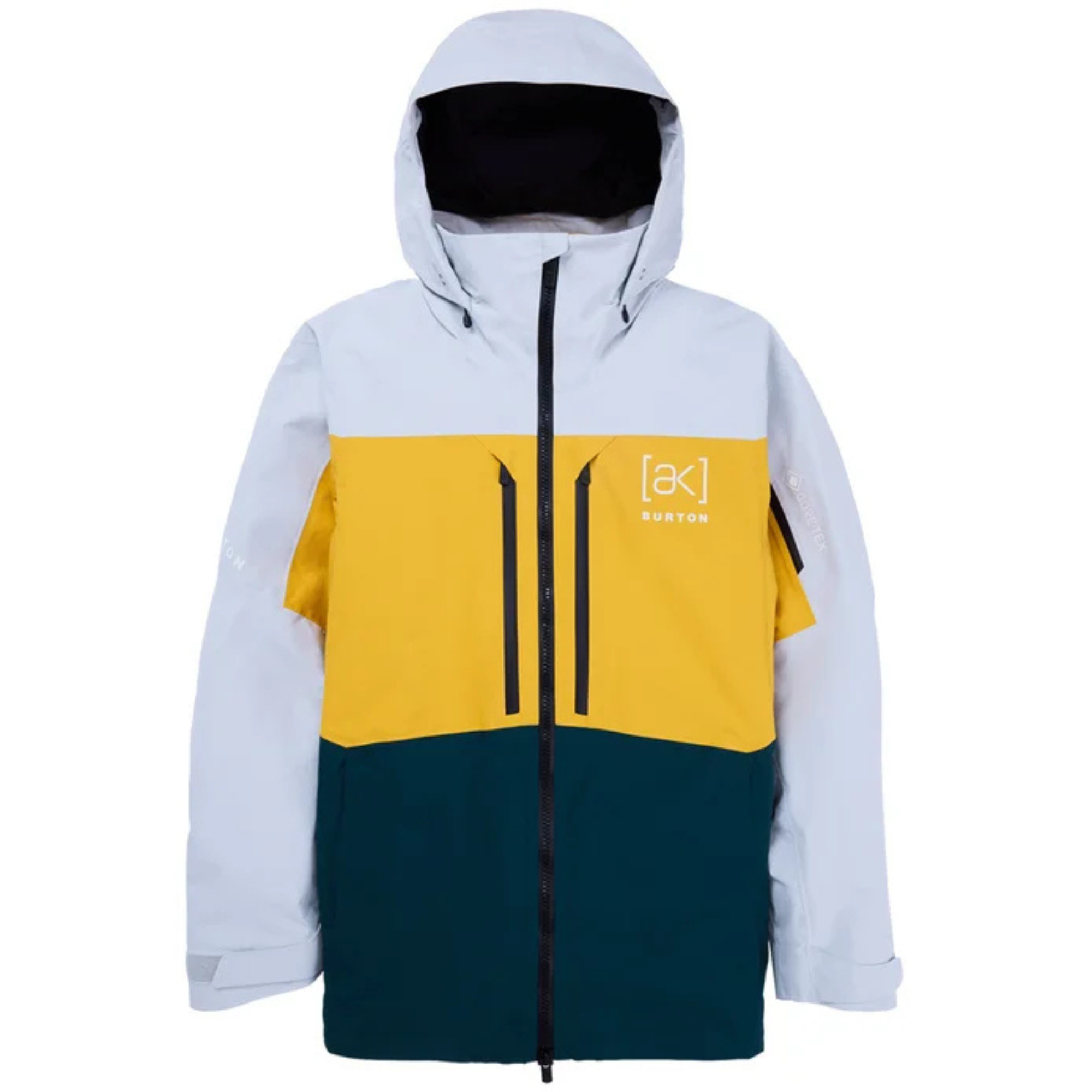 Burton [ak] Men's Swash GORE-TEX Jacket - Gray Cloud / Golden Rod / Deep Emerald