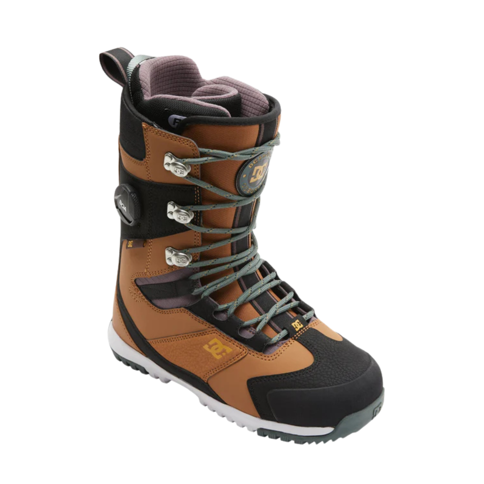 DC Men's Premier Hybrid Snowbaord Boots - Brown/Black/White