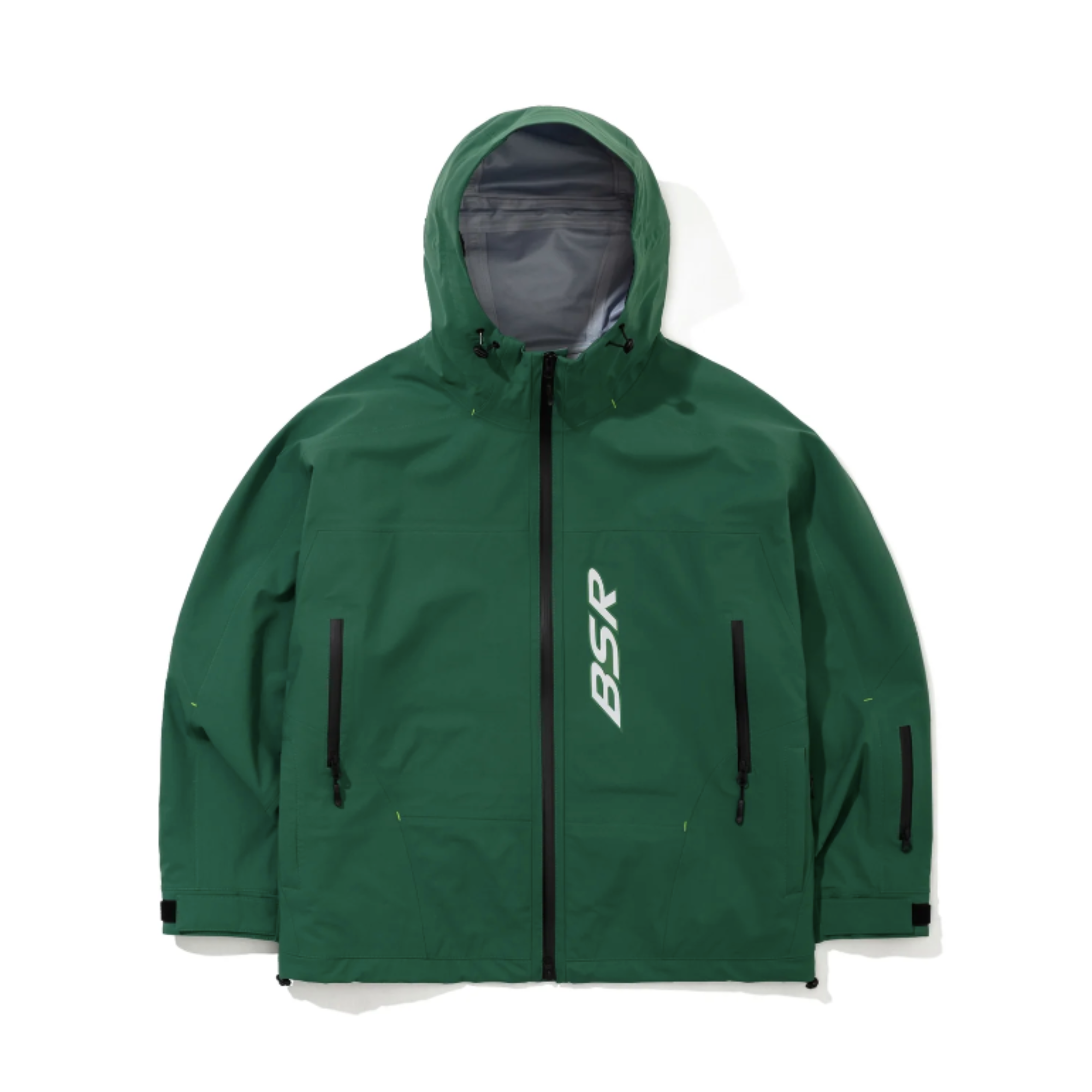 BSR Hooded 3L Seam Sealed Jacket - Green