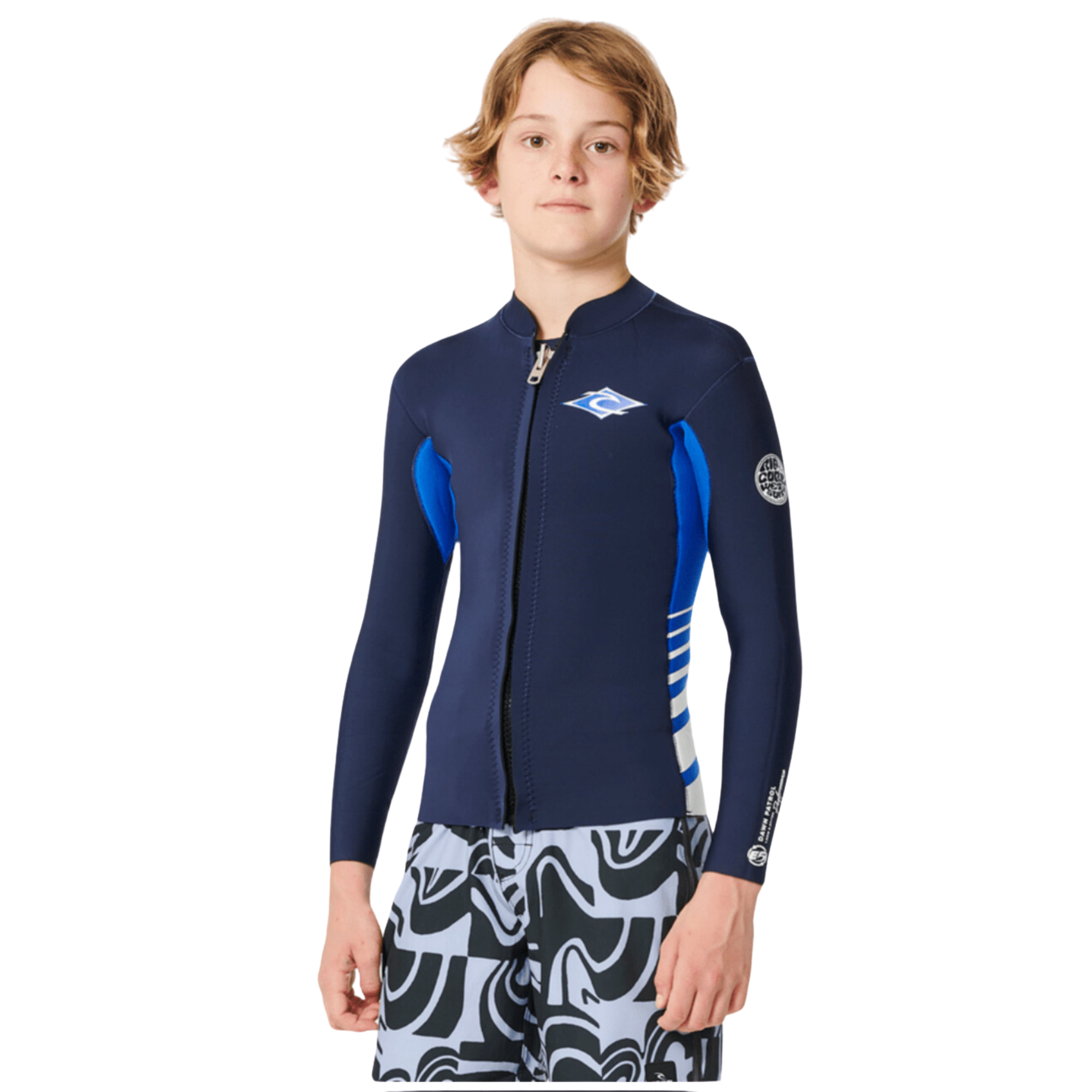 Ripcurl Boy's Dawn Patrol L/S FZ Jacket - Navy