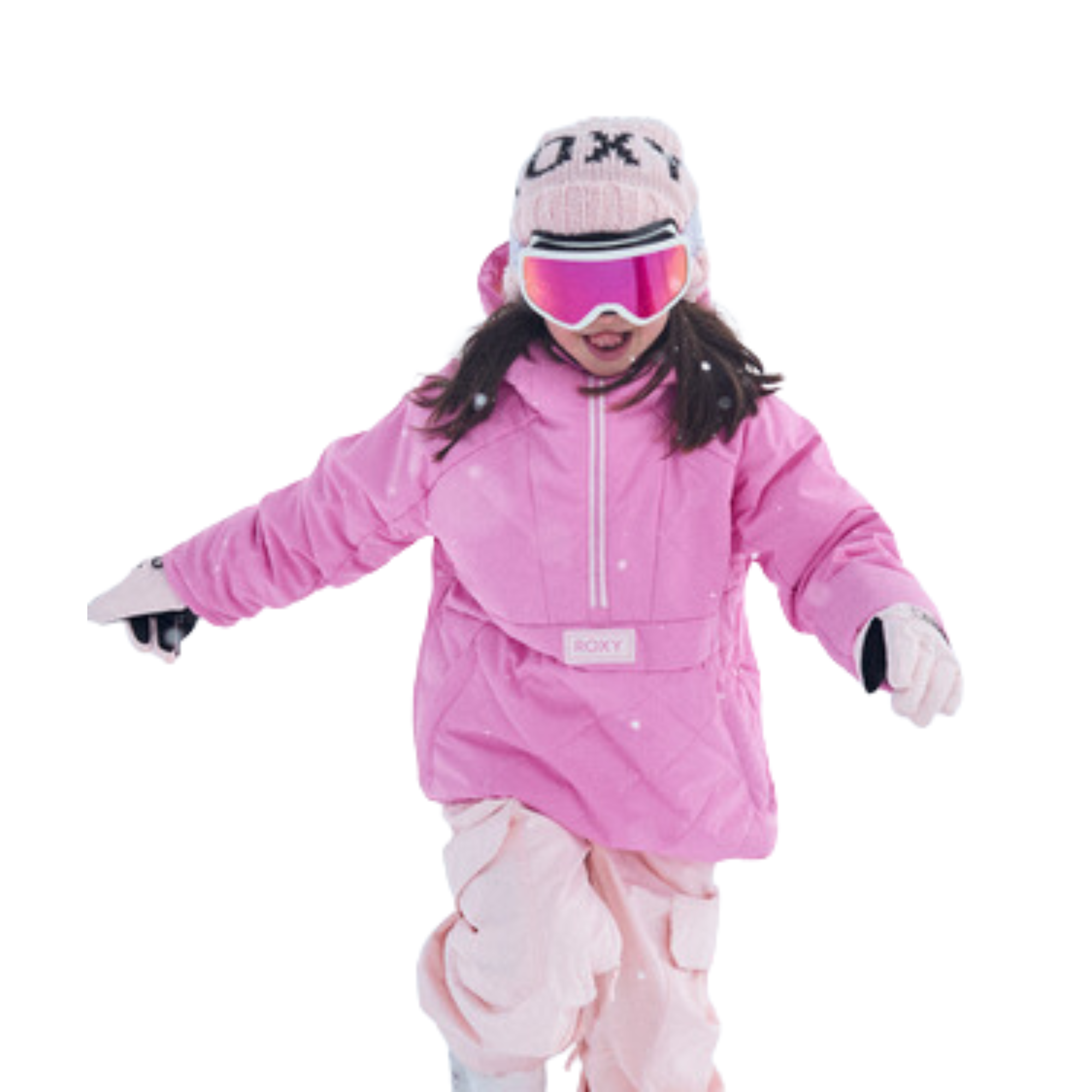 Roxy Girl's Radiant Lines Overhead Jacket - Sachet Pink