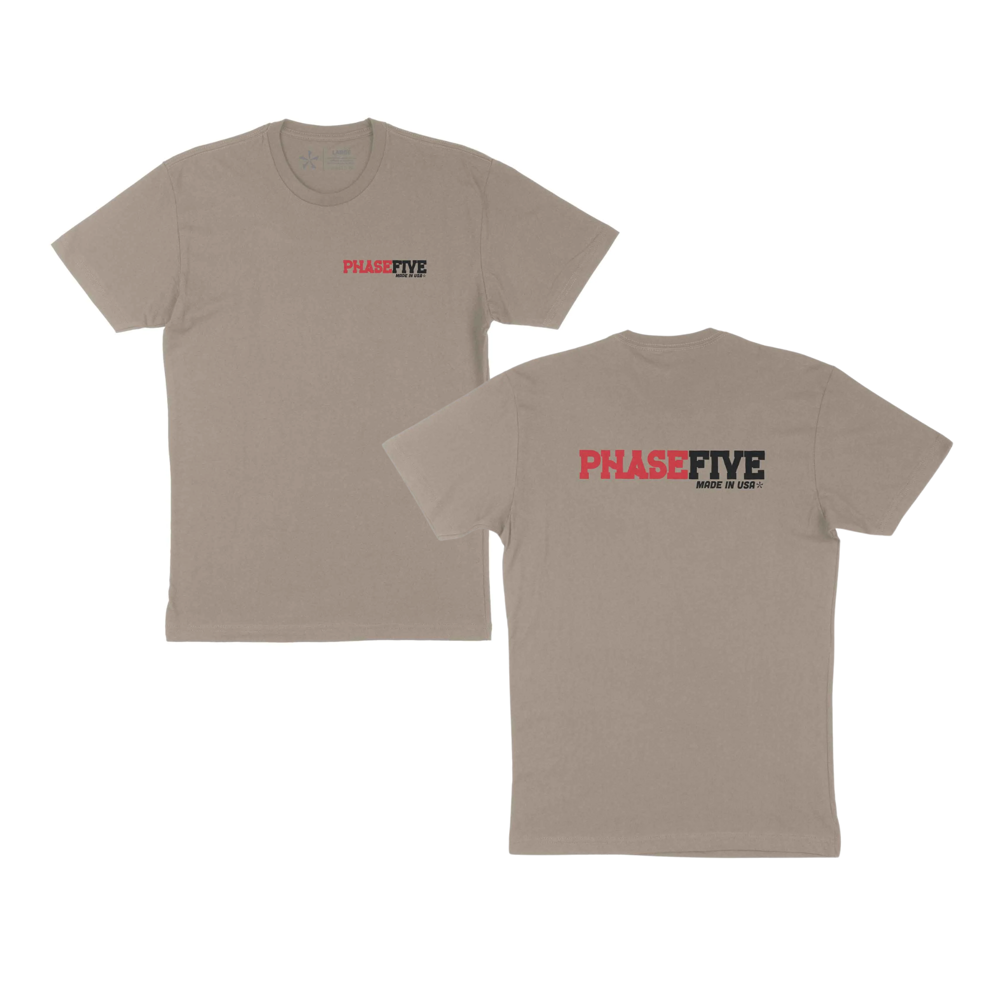 Phase Five Bold Short Sleev Tee - Tan