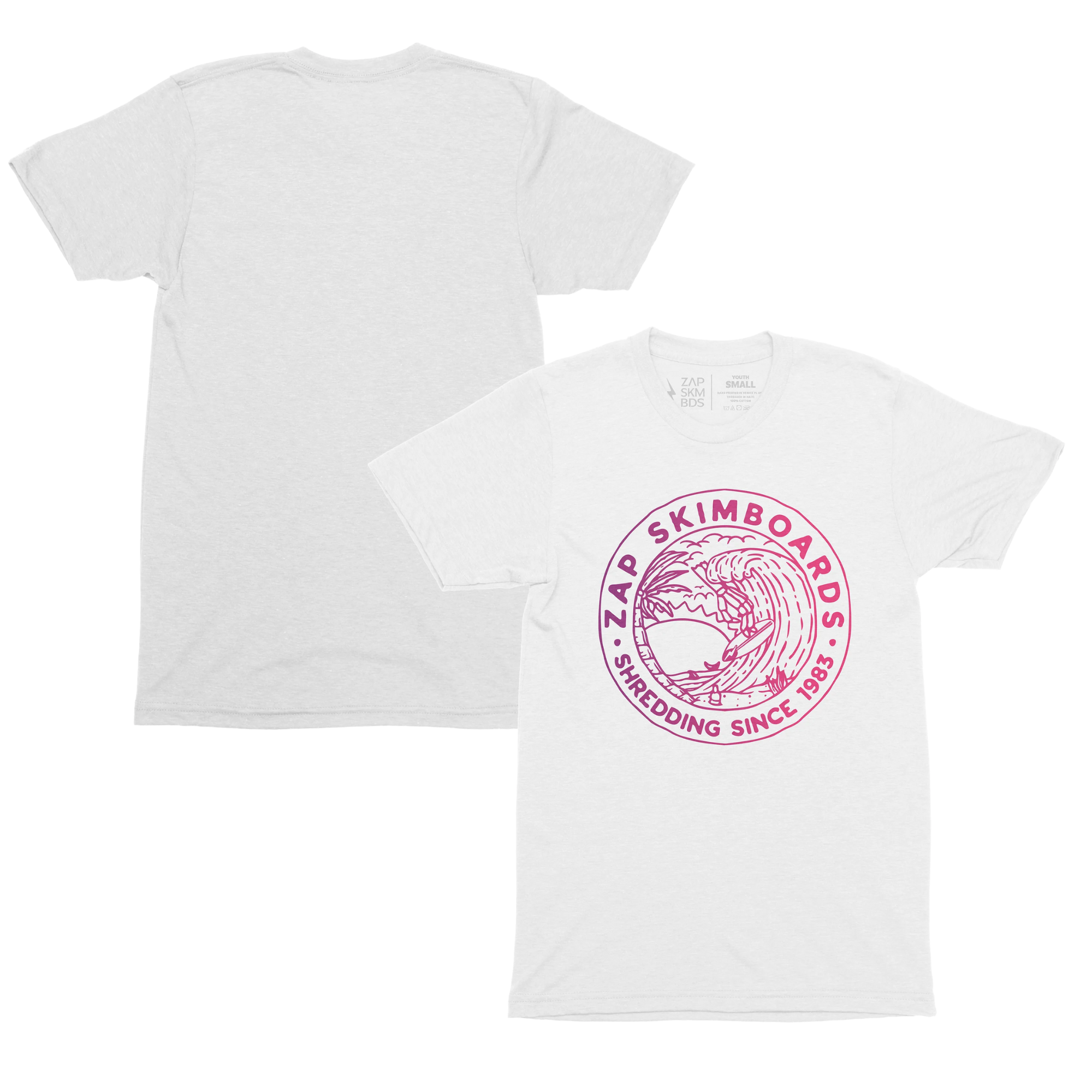 Zap Youth Shredder Tee - White